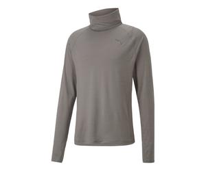 Puma Cloudspun High Neck Longsleeve Haut Manches Longues Hommes-Gris, Taille M