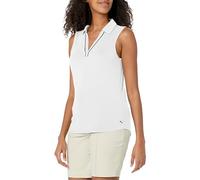Puma Cloudspun Piped SL Polo Chemise de Golf, Lumière Blanche, Taille M Femme