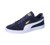 PUMA Club II Jr Sneaker, Navy White Gold, 37.5 EU