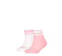 PUMA Clyde Lot de 2 paires de chaussettes junior, rose/blanc, 35-38