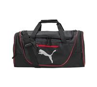 PUMA Contender Duffel Bag Sac de Sport, Noir/Rouge, Taille Unique Unisexe-Adulte