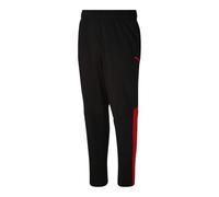 PUMA Contrast Pants (Available in Big & Tall) Pantalon de survêtement, Noir/Rouge à Haut Risque, XXL Homme