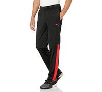 PUMA contrasté 2.0 Pantalon de survêtement, Opaque, Noir/Rouge à Haut Risque, XL Homme