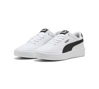 PUMA Court Classic Clean JR Sneaker, Blanc et Noir, 39 EU, Puma White Puma Black, 6 UK