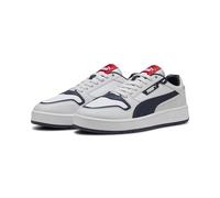 Puma Court Classic Street, Basket Unisexe, Puma White-Puma Navy-Feather Gray,
