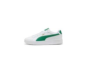 PUMA Court Classico Sportstyle Core pour garçon, PUMA Blanc-Vert Archive-PUMA Gold, 43 EU