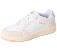 PUMA Femme Court Classy Crafted Flowers Basket, White-Rose Quartz, 40.5 EU