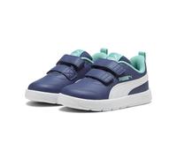 PUMA COURTFLEX V3 V INF, Basket Unisexe, Blue Crystal-PUMA White-Aquatic,