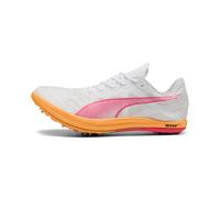 PUMA Crampons d’athlétisme Crossfox NITRO™ Elite, Chaussures, Blanc/Sun Stream/Sunset Glow, 45 45