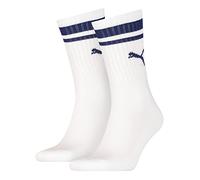 Puma Crew Heritage Stripe 2P Chaussettes de Sport, Homme (Lot de 2)