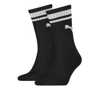 Puma Crew Heritage Stripe Sock (2 Pair) 9-11 Black/White 9-11 Black/White