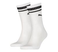 Puma Crew Heritage Stripe Sock (2 Pair) 9-11 White/Black 9-11 White/Black