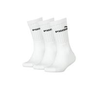 PUMA Crew Lot de 3 paires de chaussettes de tennis pour enfant Unisexe pour filles et garçons, Blanc., 27-30