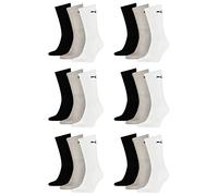 Puma Crew Lot de 6 paires de chaussettes de sport avec dessous en éponge Noir white / grey / black 43-46