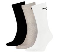 Puma Crew Sock (3-Pack) Men, Vêtements, Blanc/Grey/Noir, 43-46