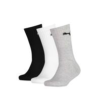 Puma Crew Socks Junior (3 Pairs) 2-5 Black/White/Grey 2-5 Black/White/Grey
