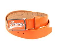 PUMA Cuir ceinture Script Fitted Belt CTL W115 Vibrant Orange orange fluo raccourcissable