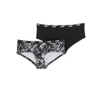 PUMA Culotte taille basse Hipster Femme (lot de 2), Vêtements, Noir, M M