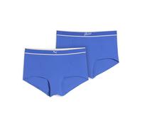 PUMA Culotte taille haute Hipster Femme (lot de 2), Vêtements, Bleu, S S