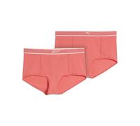 PUMA Culotte taille haute Hipster Femme (lot de 2), Vêtements, Coral, XS XS