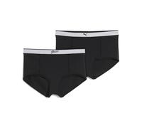 PUMA Culotte taille haute Hipster Femme (lot de 2), Vêtements, Noir, L L