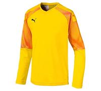 PUMA Cup GK Jersey LS Jr Maillot De Gardien Enfant Cyber Yellow/Puma Black FR : Taille Unique (Taille Fabricant : 128)