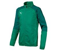 Puma Cup Sideline WovenJKT CoreJr Veste De Survêtement Mixte Enfant, Pepper Green-Alpine Green, 128