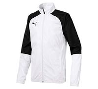 Puma Cup Sideline WovenJKT CoreJr Veste De Survêtement Mixte Enfant, White Black, FR : Taille Unique (Taille Fabricant : 128)