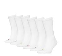 PUMA Cushioned Crew Sock, White Combo, 35-38 (Lot de 6) Mixte