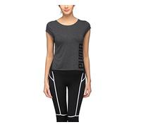 PUMA Dancer Drapey T-Shirt Femme Puma Black Heather/Stripe FR : XS (Taille Fabricant : XS)