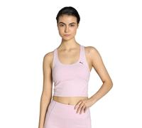 PUMA Studio Foundation Crop Tank 2 en 1 Débardeur, Brume de Raisin chiné, L Mixte