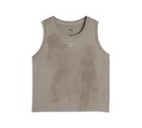 PUMA Débardeur Court ThermoAdapt CLOUDSPUN x HYROX Femme XL, Mouse Gray Beige