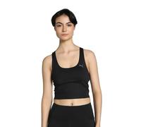 PUMA Studio Foundation Crop Tank 2 en 1 Débardeur Mixte, Noir, M
