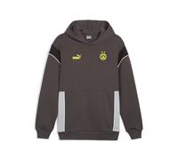 PUMA Hoodie Borussia Dortmund FtblArchive Gris M Capuche Sweat à Capuche Homme Fans de Football Enthusiastes du Sport