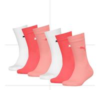 PUMA Easy Rider Classic Sock, Rose, 35-38 (Lot de 6) Mixte Enfant