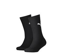 Puma Easy Rider Lot de 2 paires de chaussettes unisexes pour enfant, Noir, 30