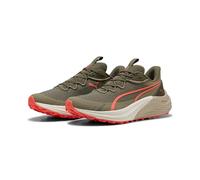PUMA Electrify Nitro™ 4 Chaussures de course pour homme, Loden Green Desert Dust Glowing Red Beige, 46.5 EU