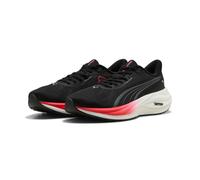 Puma Electrify Nitro 5 Chaussures de Course sur Route Unisexes, Noires, Ultra Rouge et Blanc, 44 EU