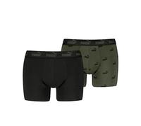 PUMA Elements Lot de 2 Boxers pour Homme avec Logo Vert, Vert, M