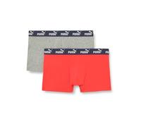 Puma Elements Lot de 2 Boxers pour Homme, Rouge/Bleu Marine, XL