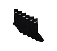 PUMA Elements Unisex Crew Sock 6P Black Chaussette, Noir, 39-42 Mixte Enfant