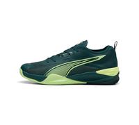 PUMA Eliminate Nitro 4Indoor Chaussures de Cour Unisexes, Green Terrain Lumière pétillante, 45 EU