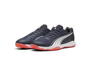 PUMA Eliminate Turbo, Chaussure de Terrain intérieur Unisexe, Parisian Night-PUMA White-Glowing Red,