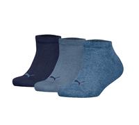 Puma Enfants Chaussettes Courtes, 3er Paquet - Uni Baskets 3P, Logo, Unicolore