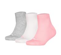 Puma Enfants Chaussettes Quart, Pack De 3 - Quart Plain 3P, Logos, Uni