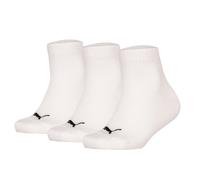 Puma Enfants Chaussettes Quart, Pack De 3 - Quart Plain 3P, Logos, Uni