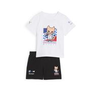 PUMA Ensemble à manches courtes BMW M Motorsport Bébé, Vêtements, Blanc, 6-9M 6-9M