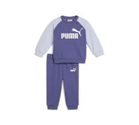 PUMA Ensemble avec haut ras du cou et manches raglan Minicats Essentials Bébé, Vêtements, Bleu, 2-4M 2-4M