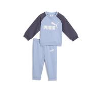 PUMA Ensemble avec haut ras du cou et manches raglan Minicats Essentials Bébé, Vêtements, Bleu, 6-9M 6-9M
