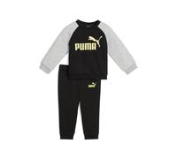 Puma Ensemble Avec Haut Ras Du Cou Et Manches Raglan Minicats Essentials Bébé, Vêtements, Noir/Doré Moon, 9-12m